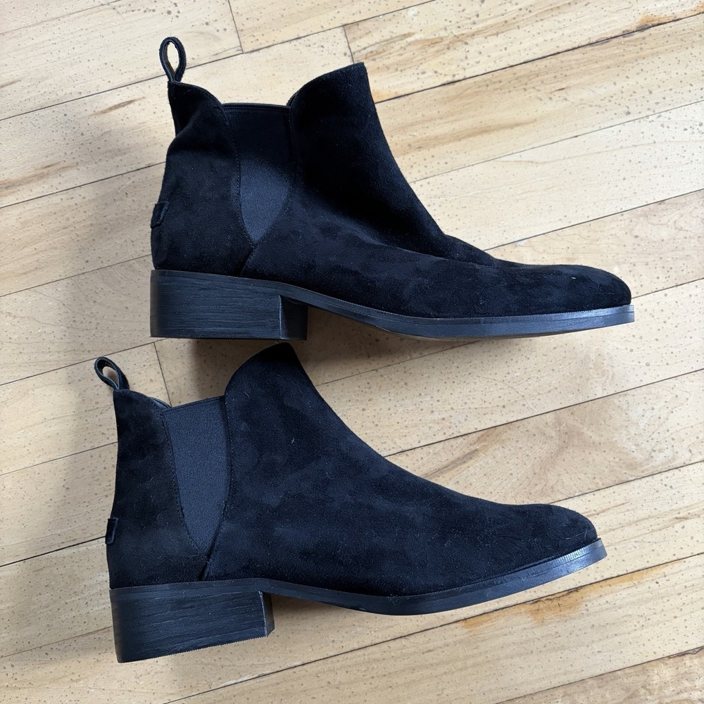 Cole Haan Black Suede Booties Women's Size 11B Excellent Condition‎ - Picture 2 of 10